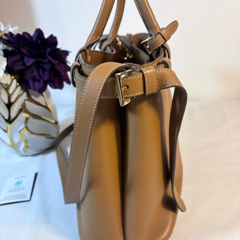 Prada Buckle medium leather handbag with double belt - Picture 5 of 16